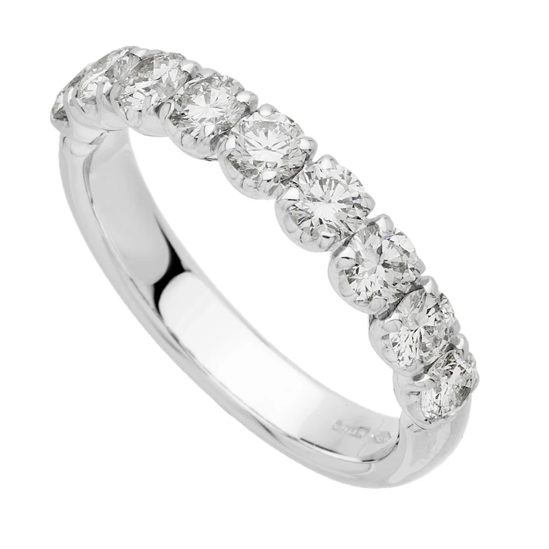 Golay anello riviera lineare 9 pietre AFP1228-22018110005
