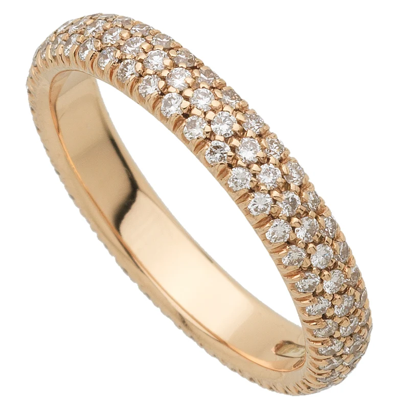 Golay veretta giro 3 file brill oro rosa AFP1207R-00056631