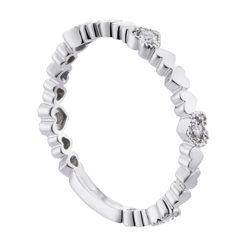 Golay anello eternity con cuori e barretta AET027BDI3-19025110044