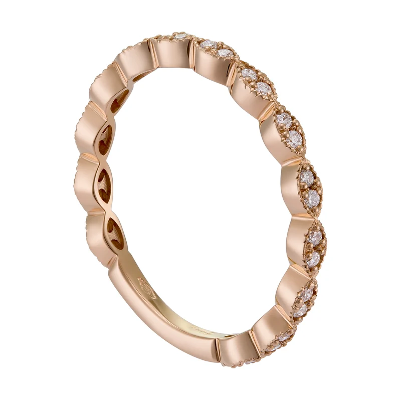 World Diamond Group anello girodito con castoni a navette AET026BDI6-18274110042