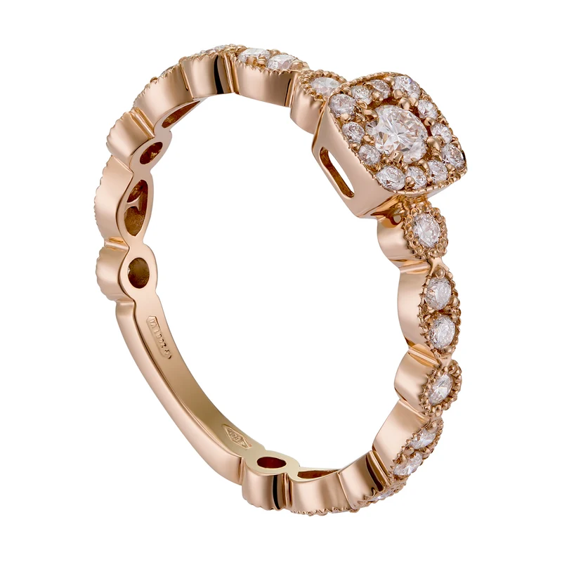 World Diamond Group anello king multipietra gambo cast tondi e navette AET026BDI4-19028110015