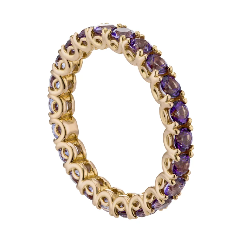Golay anello girodito topazi viola AET018190TV