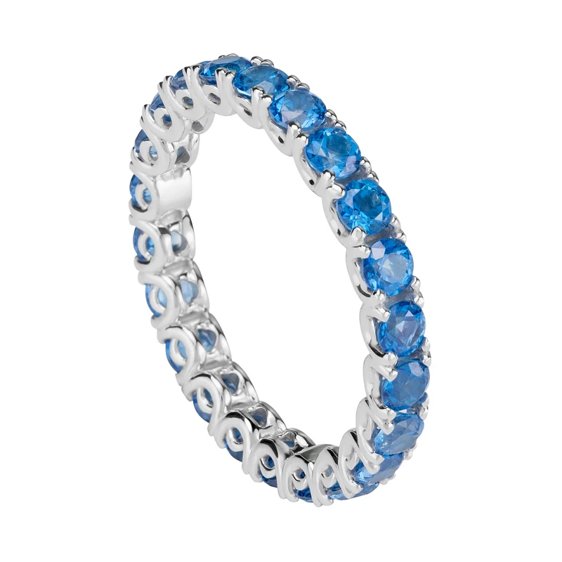 Golay anello girodito topazi kashmir blu AET018190TKB