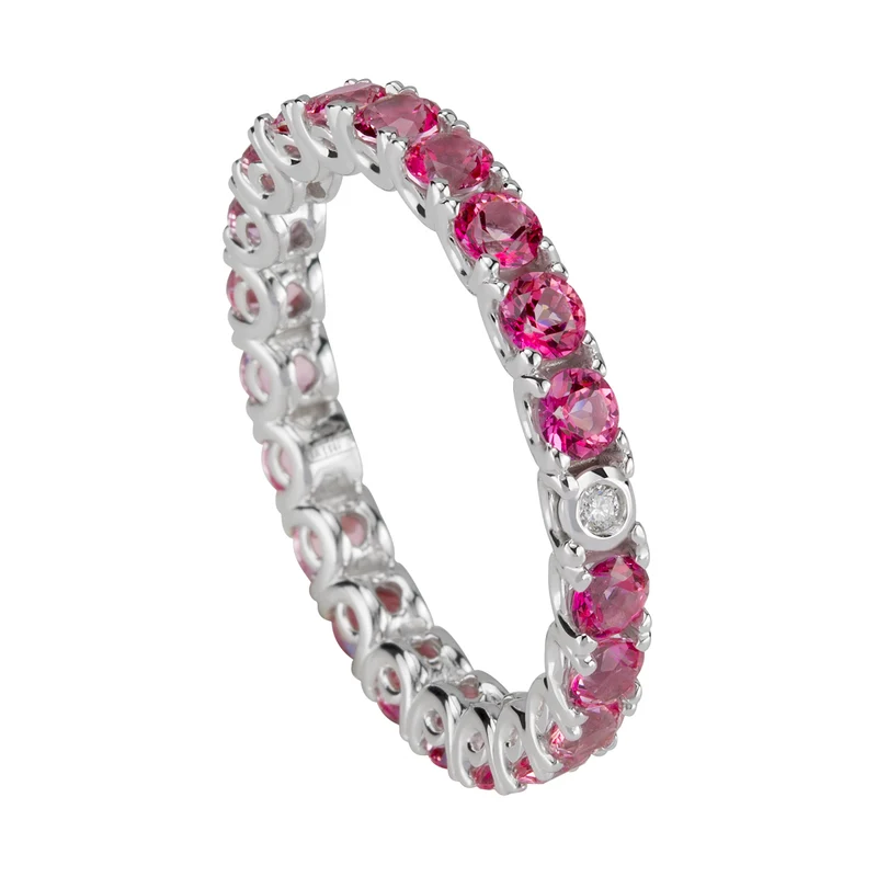 Golay anello girodito topazi pink e diamante AET018190DTP-18052110085