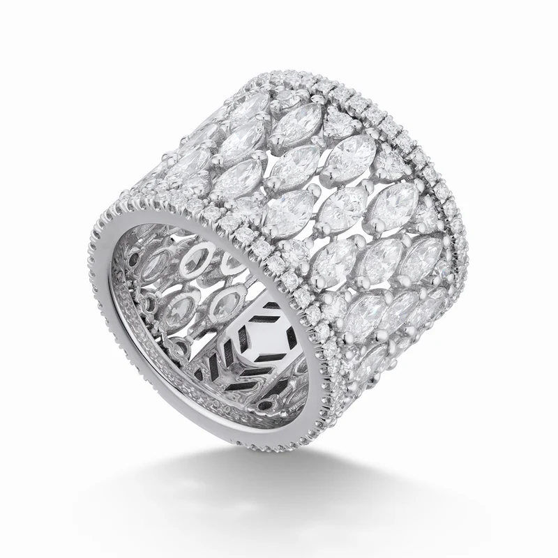Golay anello girodito con marquise e contorno AET015MQ-26141110137