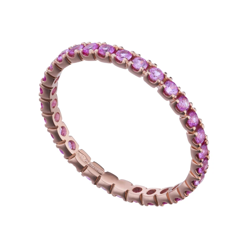 World Diamond Group anello girodito diam mm 2,10 zaffiri pink AET011055ZP-21070110027