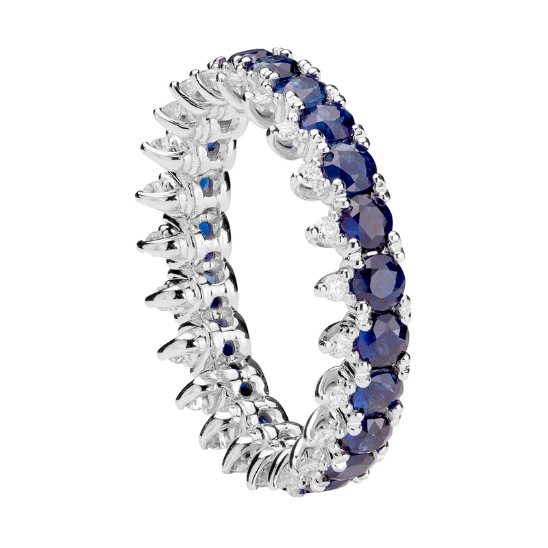 Golay anello girodito diamanti e zaffiri ADG016ZBDI-22131110041