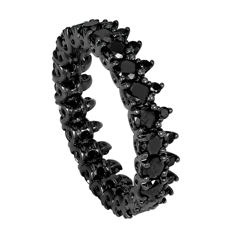 Golay anello girodito diamanti neri ADG016BK-22298000023