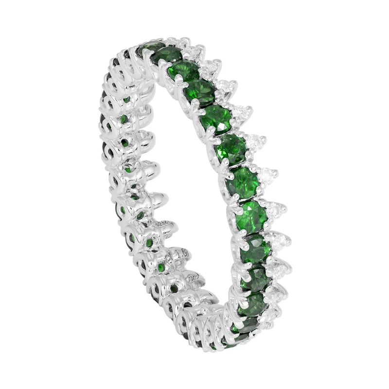 Golay anello girodito diamanti e smeraldi ADG015SMDI-18302110009