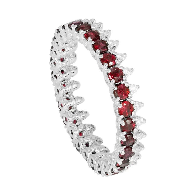 Golay anello girodito diamanti e rubini ADG015RUDI-18346110036