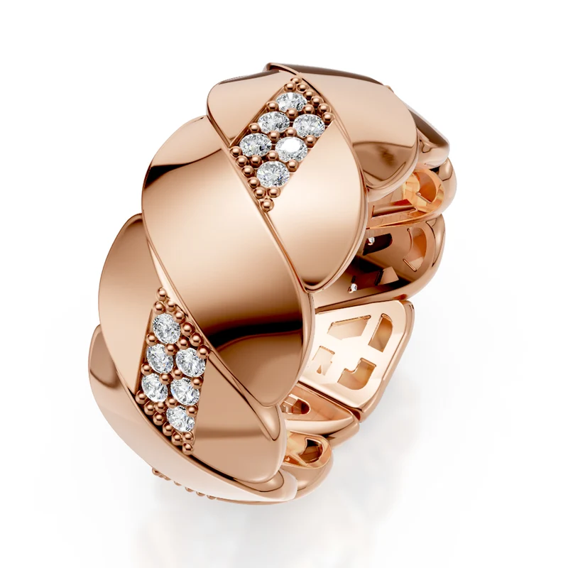 Golay anello girodito swing con diamanti elementi mobili AD003DIR2A-24036110091