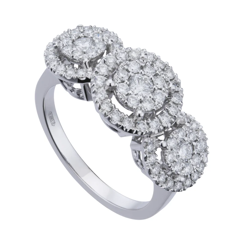 Golay anello trilogy cen ct 0,10 lat 0,06x2 con contorno ACTTRIL013DI2-26124110208