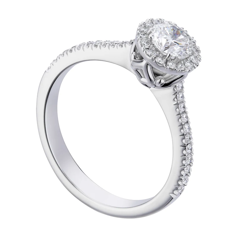 World Diamond Group anello fm con contorno e gambo inc. ct.0,58-0,67 ACTFM010DI5-19014110060