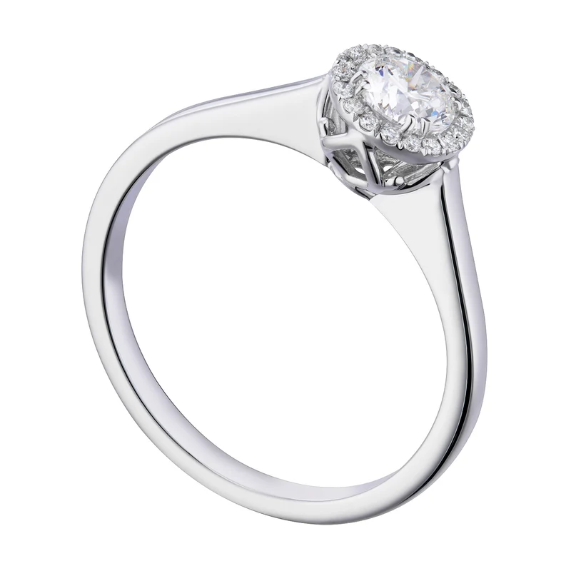 World Diamond Group solitario forevermark con contorno, ct. 0,45-0,54 ACTFM010ADI5-19080110013