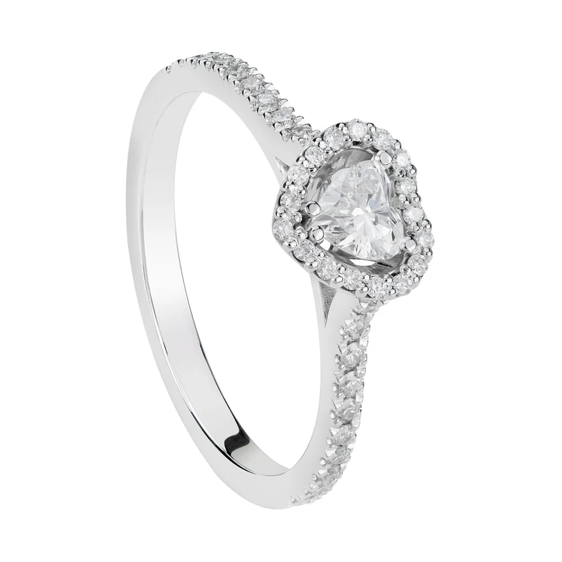 Golay anello con contorno centrale cuore ct 0,60 ACT022DI60-22269110008
