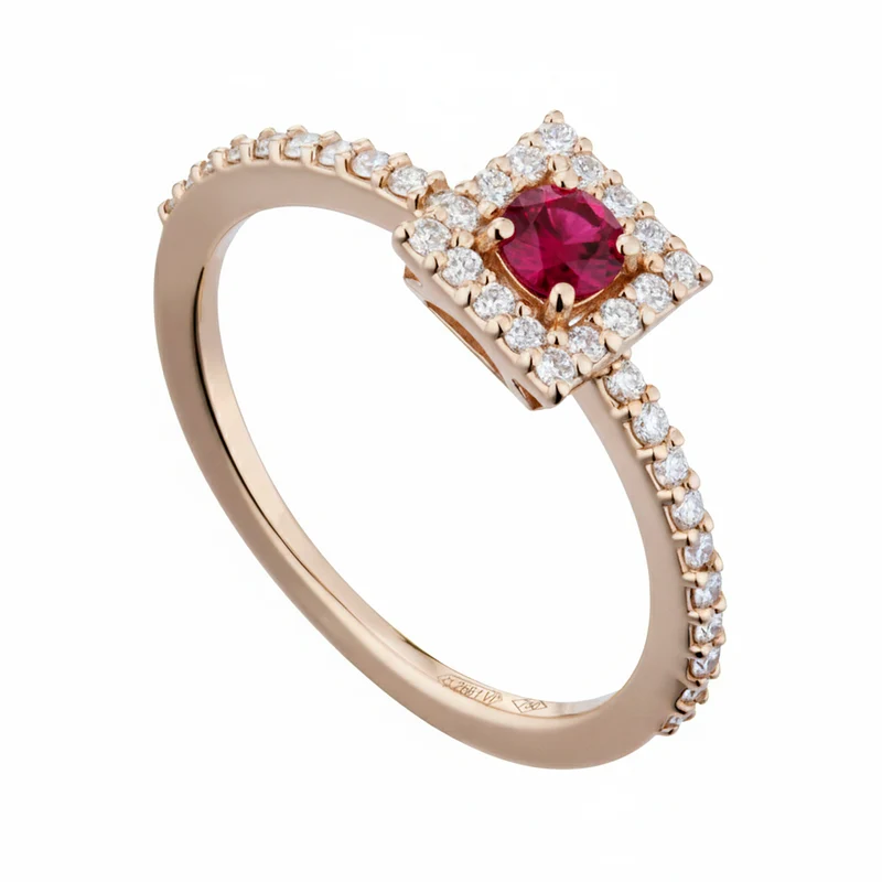 Golay anello con contorno quadro ACT015RUDI2-22235110035