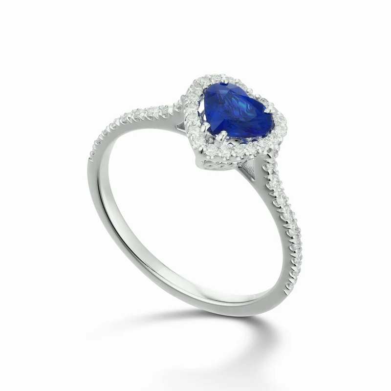 Golay anello con contorno cen cuore zaff blu 5x6 ACT011DIZB1-22048110022