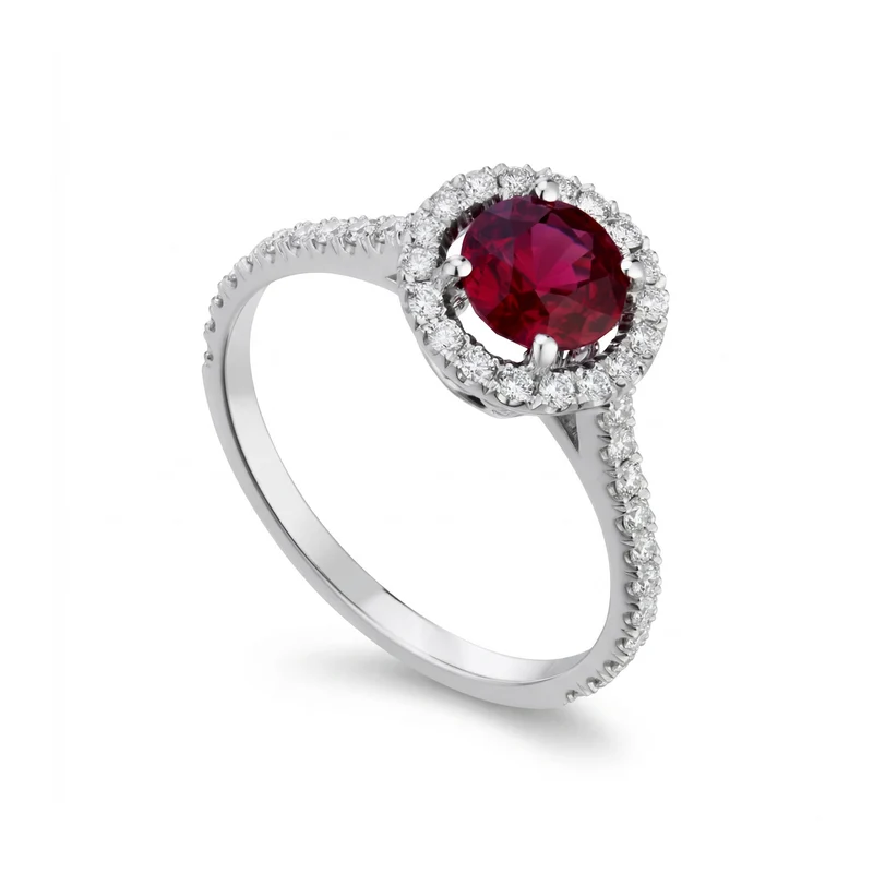 Golay anello solitario con contorno cen rubino ACT008DIRU7-21148110065