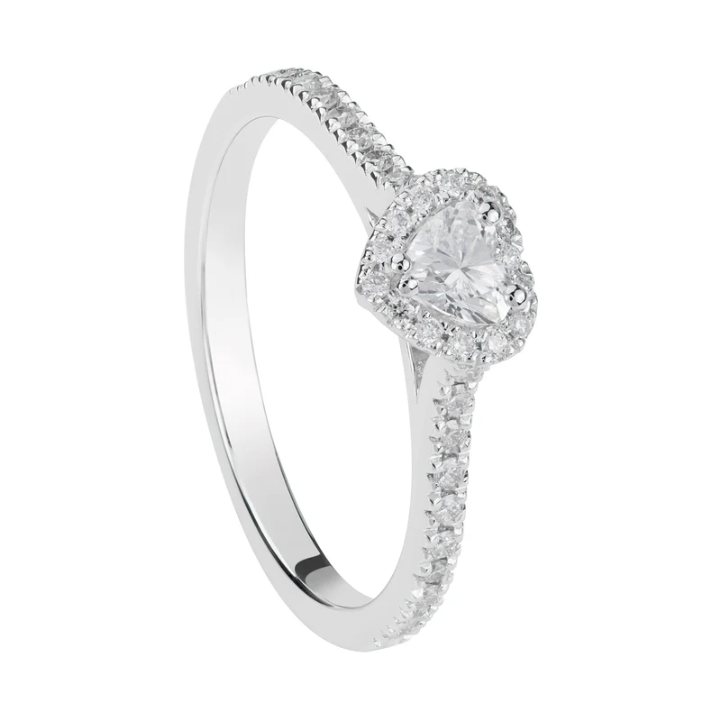 Golay anello solitario cuore cen ct 0,25 ACT003DI1C-21348110084