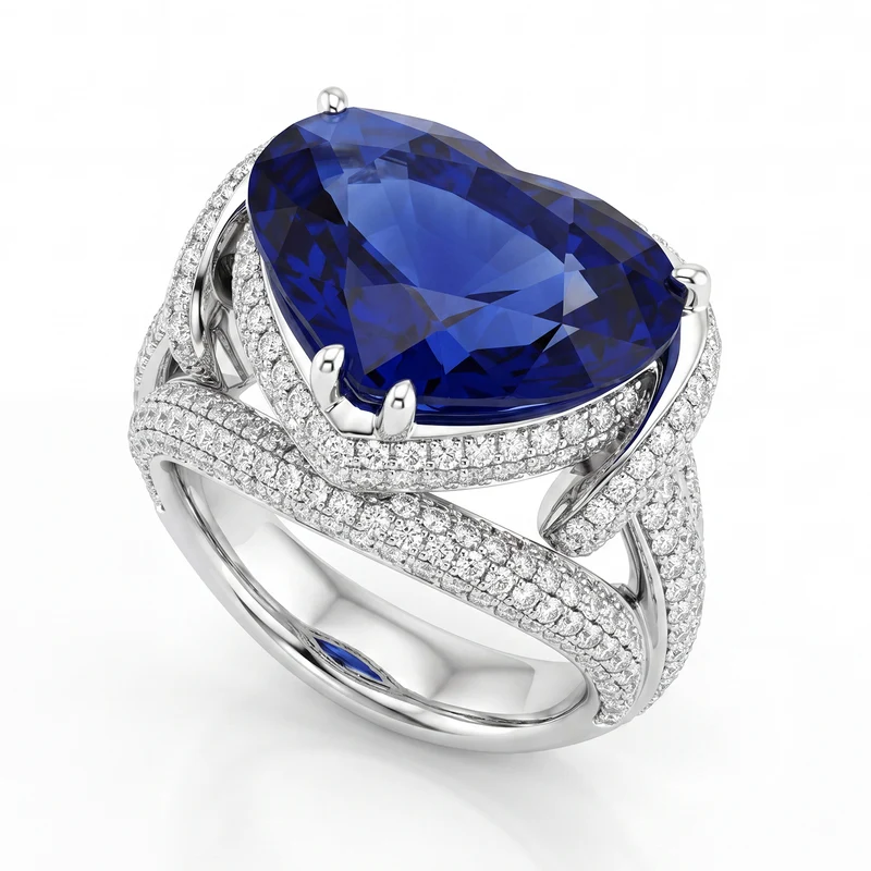 World Diamond Group anelli diamanti e zaffiri ACONZAF-14118110008