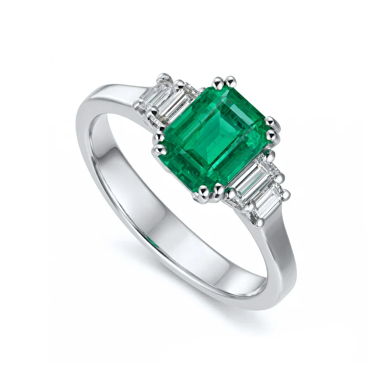 Golay anello con smeraldo ACLEM002DISM-19081110021