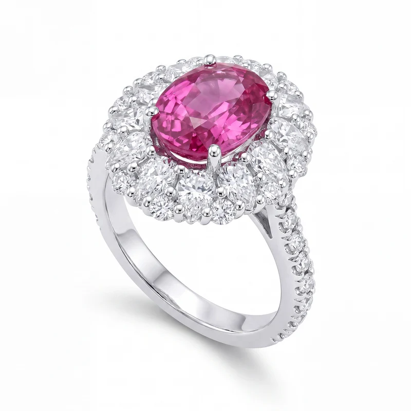 Golay anello zaff ovale pink cont. gocce+round gambo inc ACLCG428DIZP-24068110064