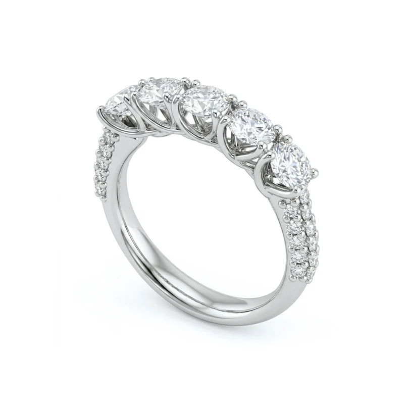 Golay anello cinque pietre anniversario grace cen.0,40 ABTRE857D200-26100110073