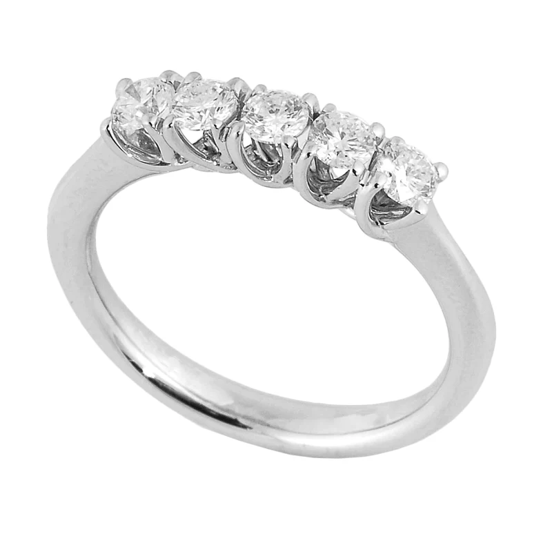 Golay anello riviera lineare grace 5 pietre tot ct. 0,40 ABTRE1645-22041110028