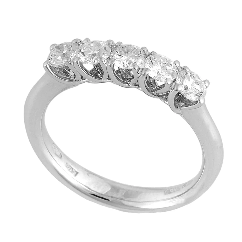 Golay anello riviera lineare grace 5 pietre tot ct. 1,00 ABTRE1545-21081110036