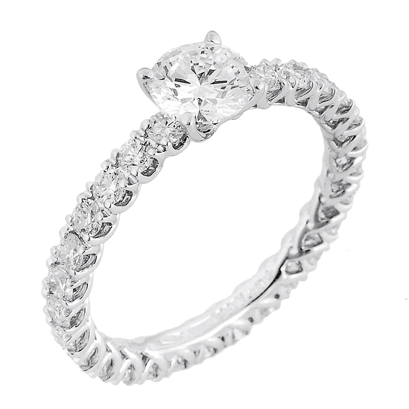 Golay anello girodito lineare grace con solitario ct 0,7 ABTRE1477-21349110033