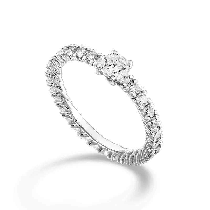 World Diamond Group anello eternity lineare con cen da 0,32ct ABRIN1460-24012110064