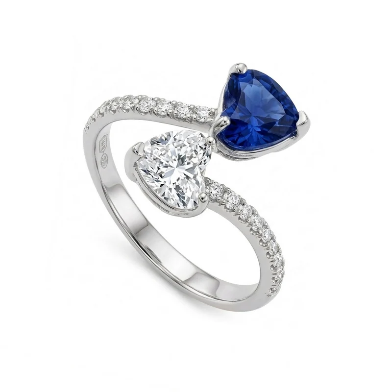 Golay anello bilogy contrarier cuori zaf 6x5 e diamante ABL846DZB65B-26072110153