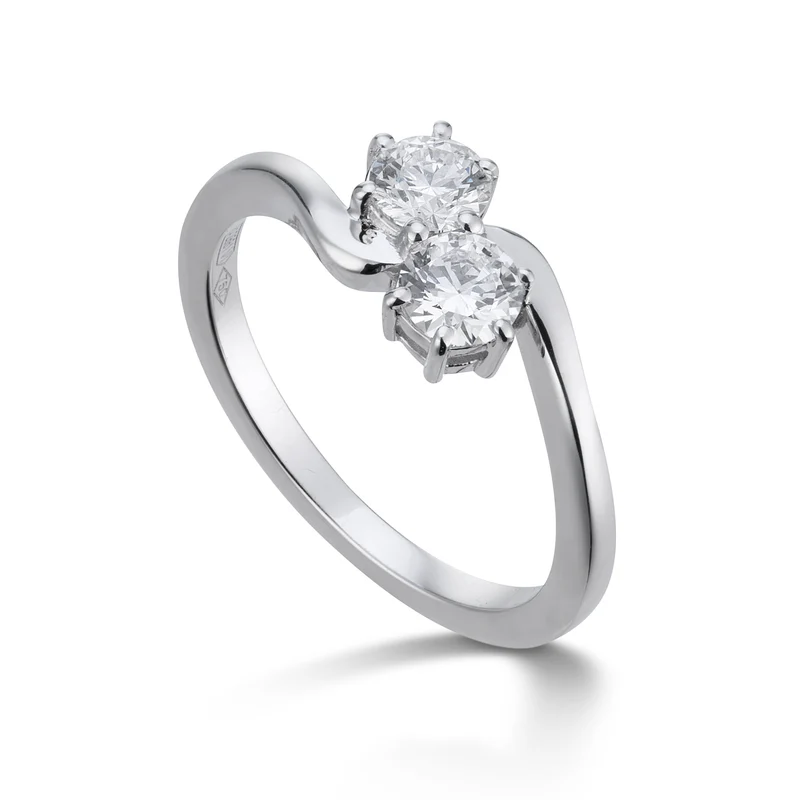 Golay anello bilogy con diamanti 0,60ct totali ABL001DI060-24059110120