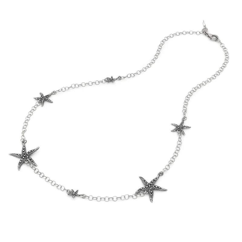 Giovanni Raspini collana lunga stelle marine Collana in Argento 925 12645
