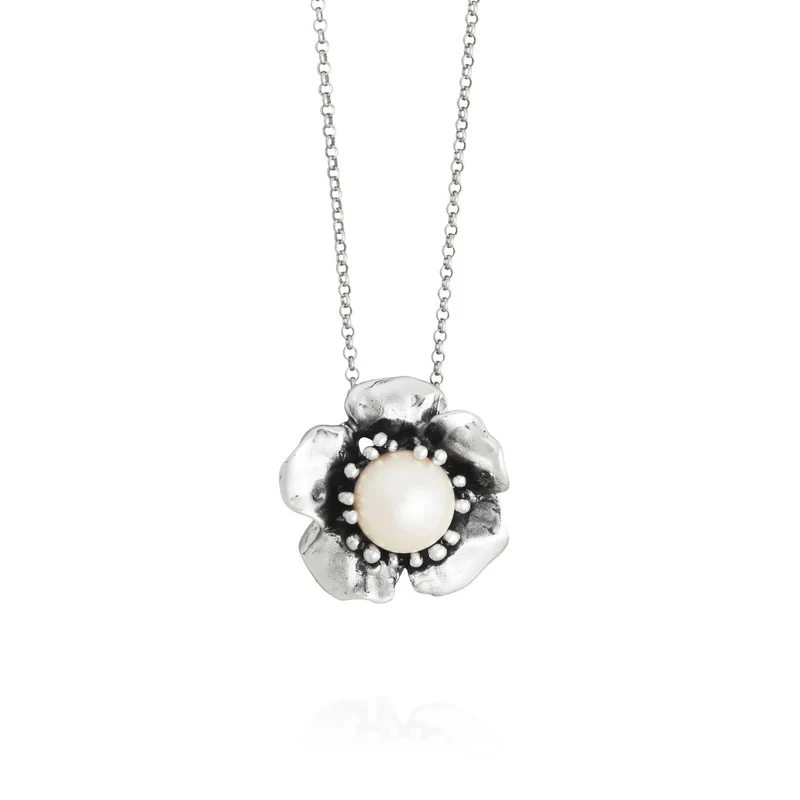Giovanni Raspini pendente magnolia Collana in Argento 925 12632