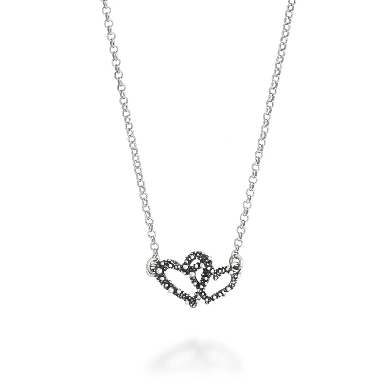 Giovanni Raspini collana doppio cuore Collana in Argento 925 12610