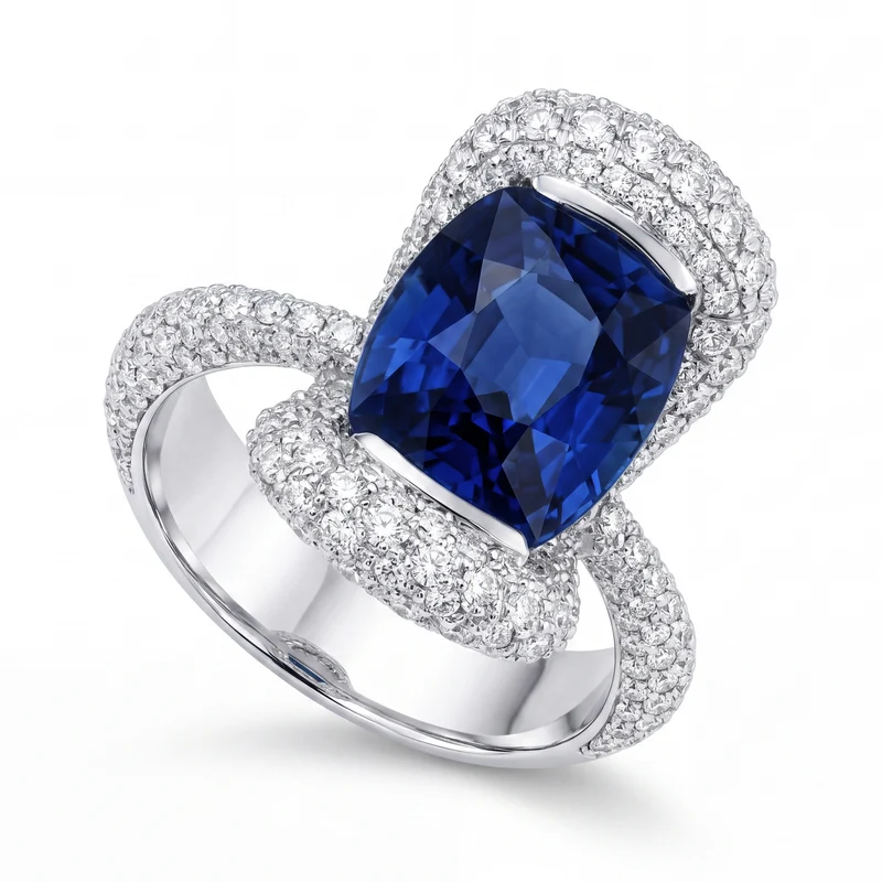 World Diamond Group anelli diamanti e zaffir0 ct 4.36 AB1696-16218110004