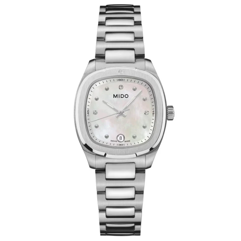 Mido orologio Multifort TV 28mm madreperla diamanti quarzo acciaio M049.110.11.116.00