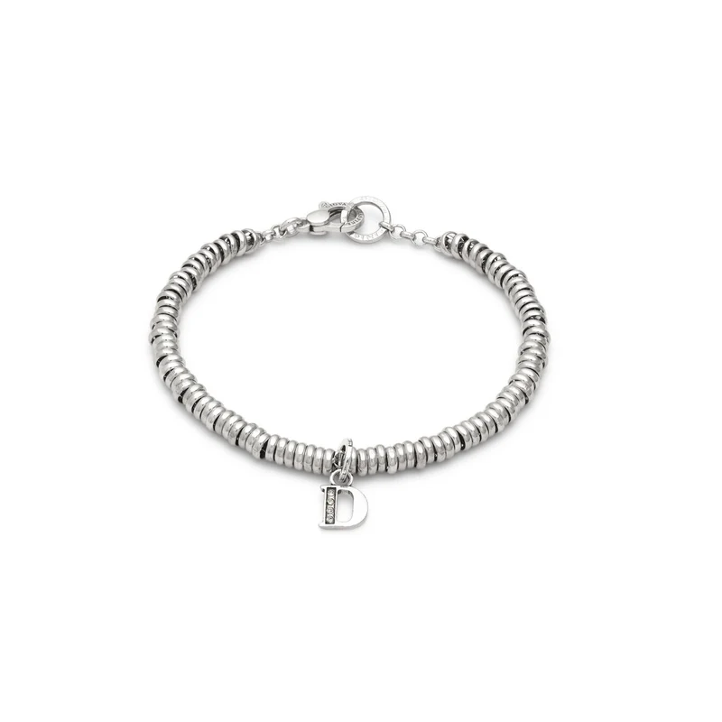 Giovanni Raspini bracciale lettera d crystal Bracciale in Argento 925 e zirconi X01465
