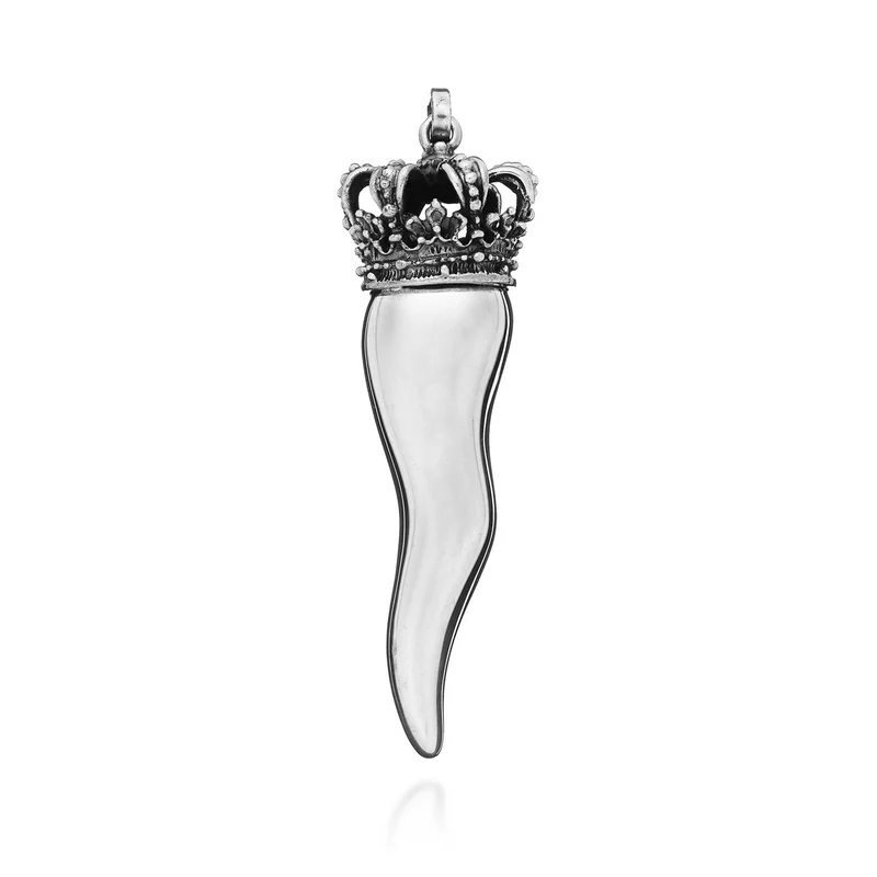 Giovanni Raspini charm corno grande corona Charm in Argento 925 08756