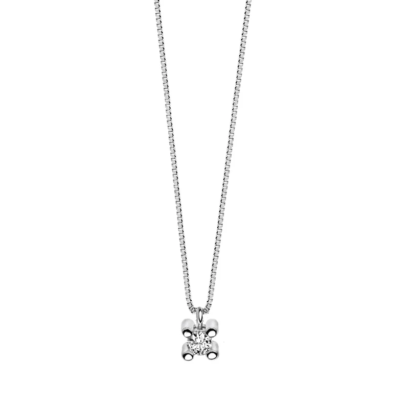 Comete Collana Punto Luce quattro Griffe Oro e Diamanti GLB1414