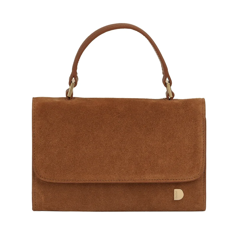 DUDU Borsa Donna Piccola in Vera Pelle Made in Italy, Borsa a Mano e Tracolla, Pelle Pieno Fiore o Scamosciata - Mini Bag con Tracolla Regolabile e Rimovibile, Patta con Chiusura Magnetica