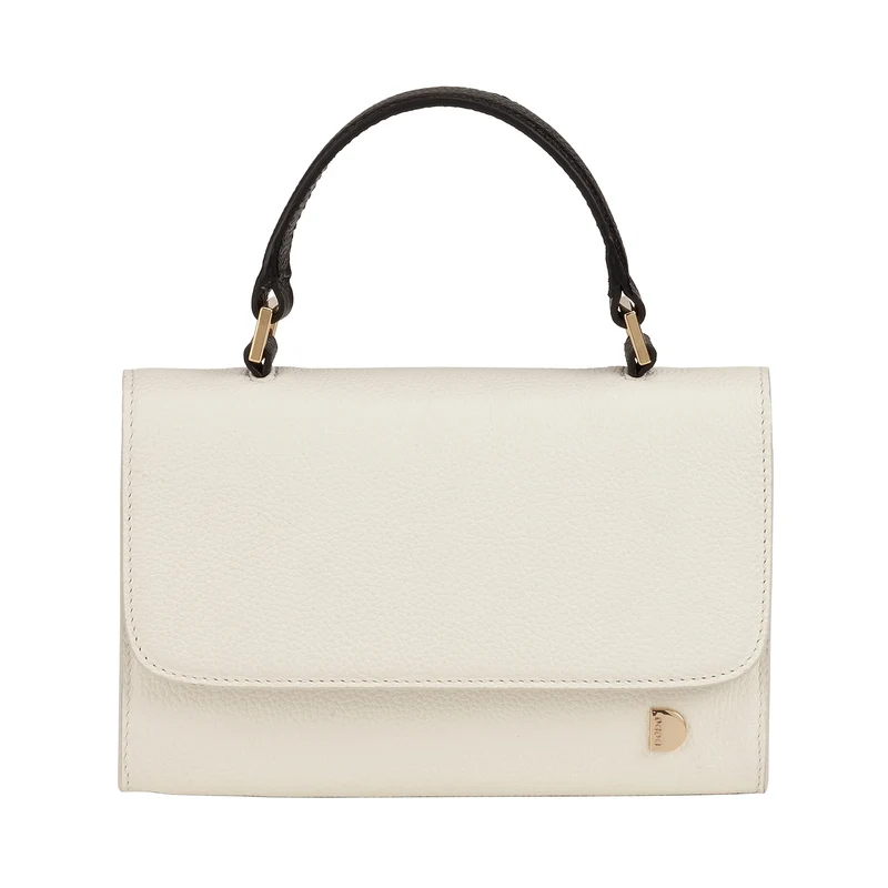 DUDU Borsa Donna Piccola in Vera Pelle Made in Italy, Borsa a Mano e Tracolla, Pelle Pieno Fiore o Scamosciata - Mini Bag con Tracolla Regolabile e Rimovibile, Patta con Chiusura Magnetica