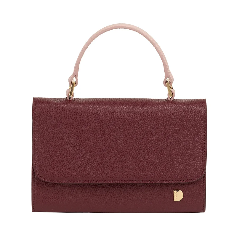 DUDU Borsa Donna Piccola in Vera Pelle Made in Italy, Borsa a Mano e Tracolla, Pelle Pieno Fiore o Scamosciata - Mini Bag con Tracolla Regolabile e Rimovibile, Patta con Chiusura Magnetica