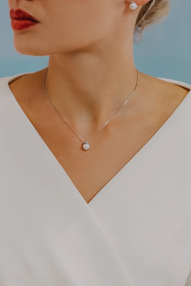 Comete Collana Perle in Oro e Diamanti GLP545