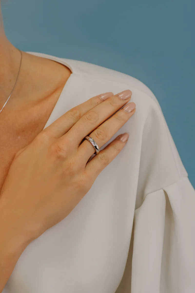 Comete Fedina in Argento Cuore Donna ANG110M9