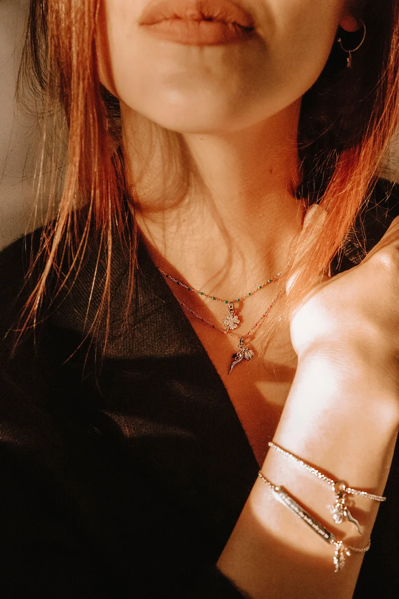 Comete Girocollo in Argento Stella GLA227