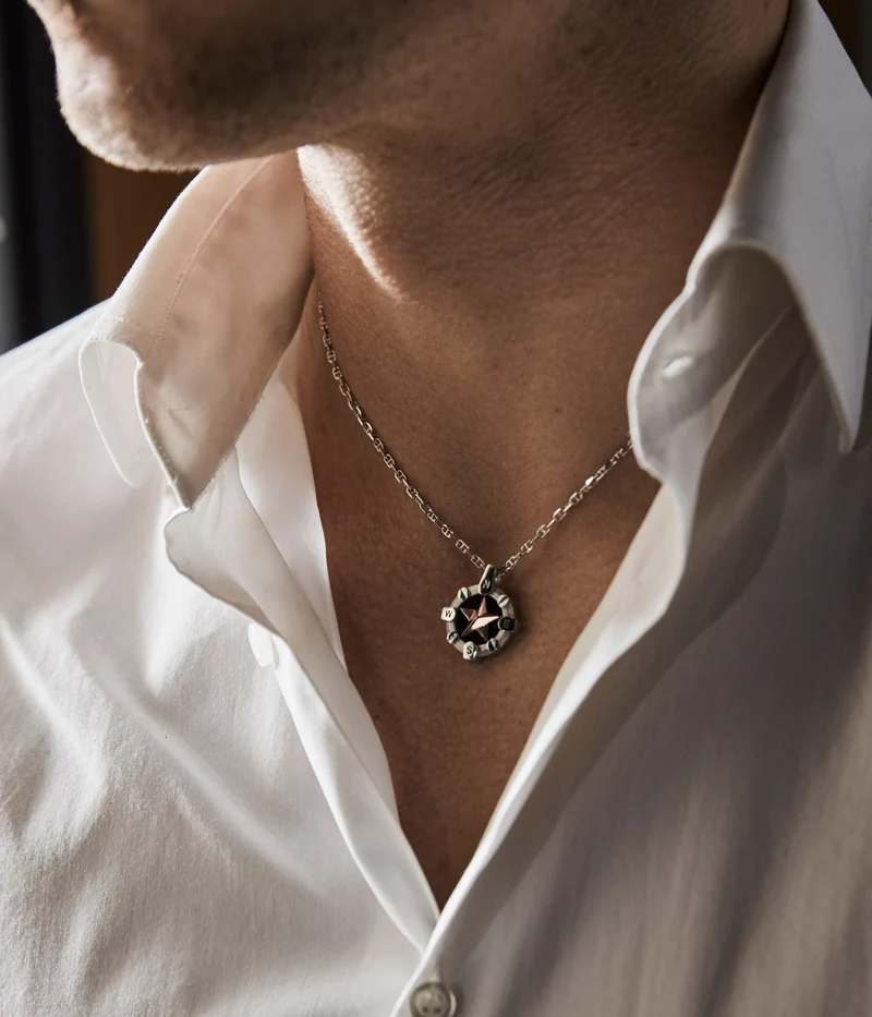 Comete Girocollo in Argento rodiato e rosè UGL656