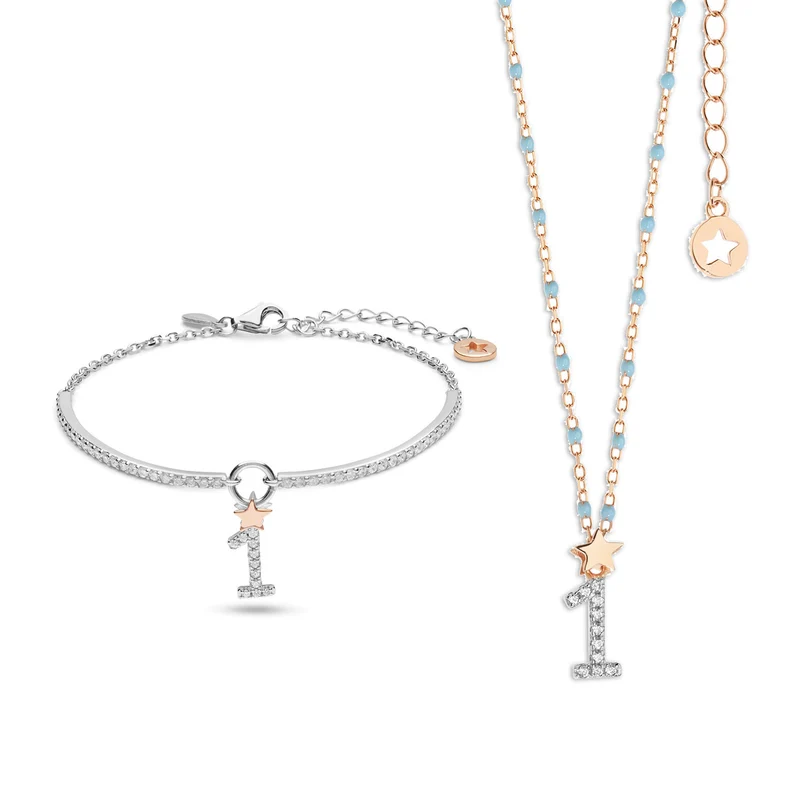 Comete Collana e bracciale in Argento numero 1 KIT199203