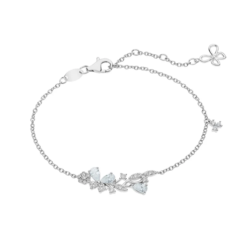 Comete Bracciale in Argento con Farfalla di Zirconi BRA166